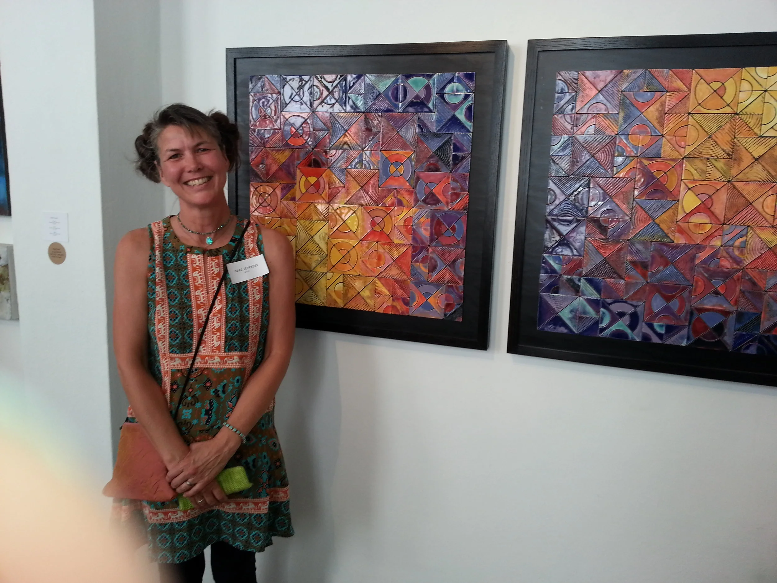At "Surface" Show- Harwood art Center