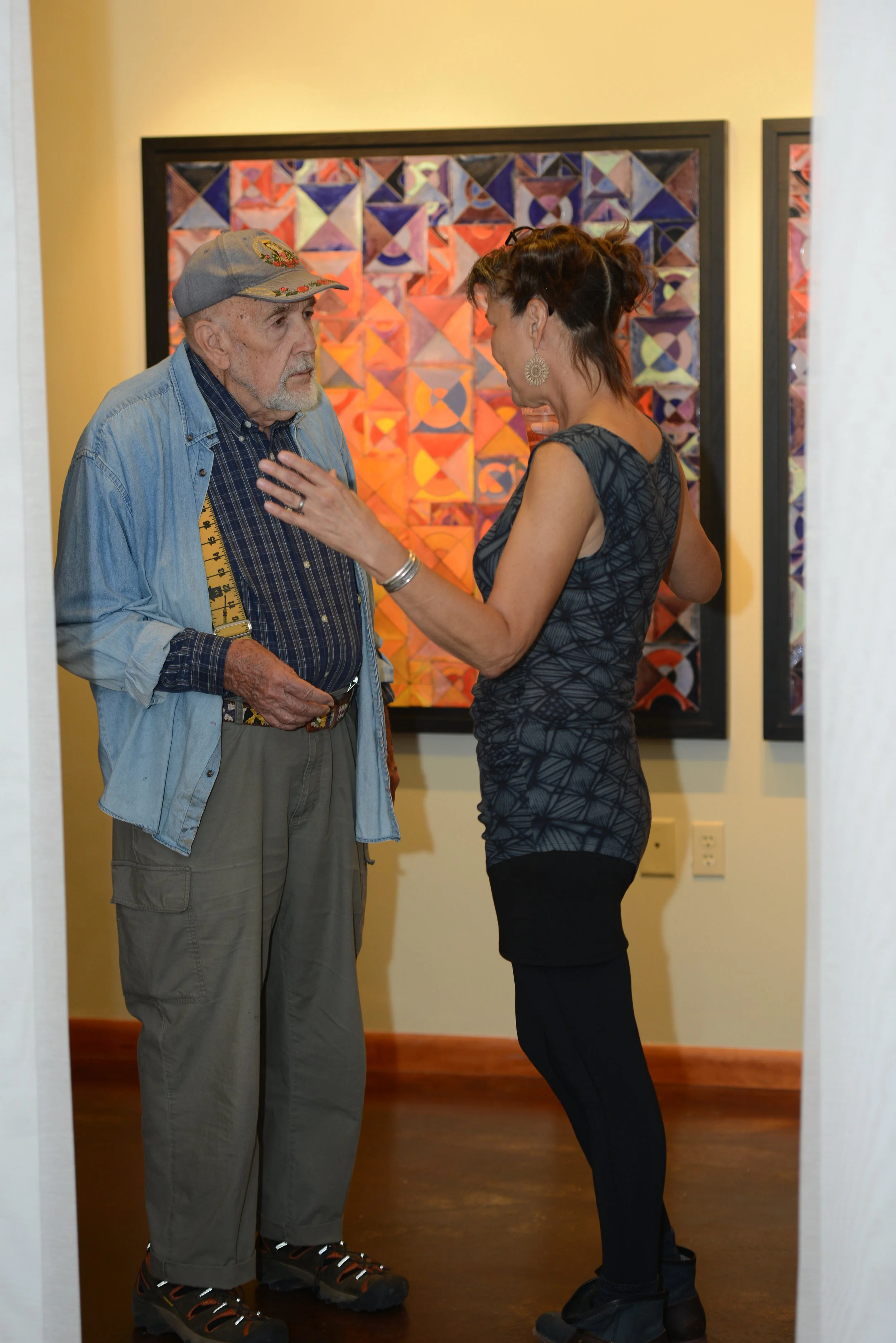 With Artist Frank McCulloch