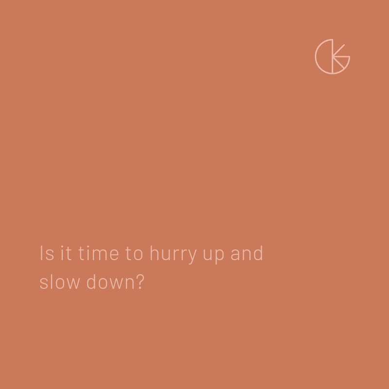 Is it time to hurry up and slow down? A curious exploration of the slow business movement, part 1