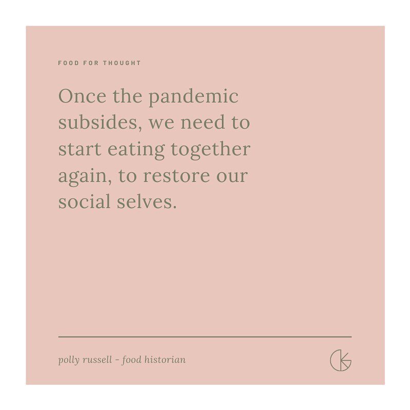 How good is eating together? Loved this quote in the Financial Times by Polly Russell... definitely food for thought! #supporthospo