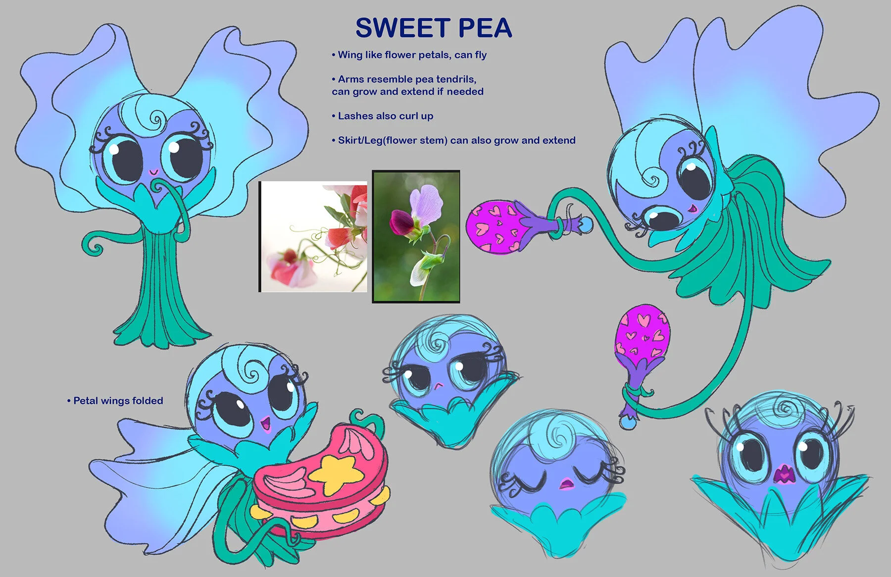  Blossom band character explorations 