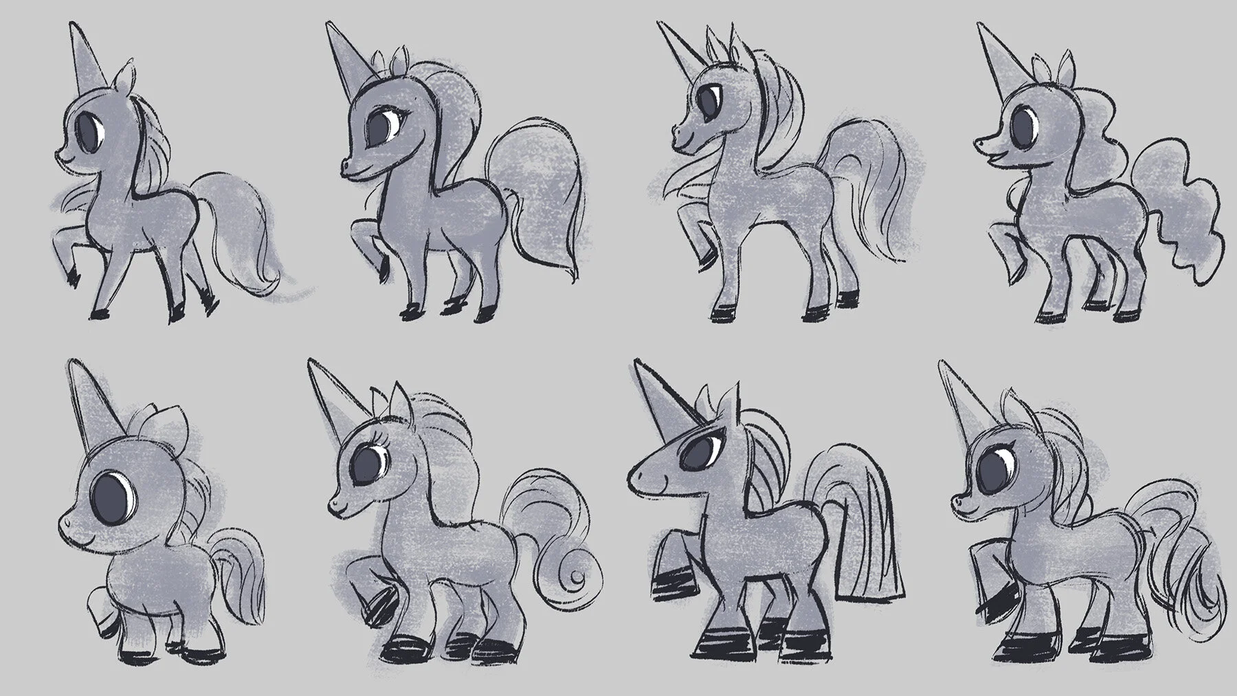  Unicorn bodies explorations 