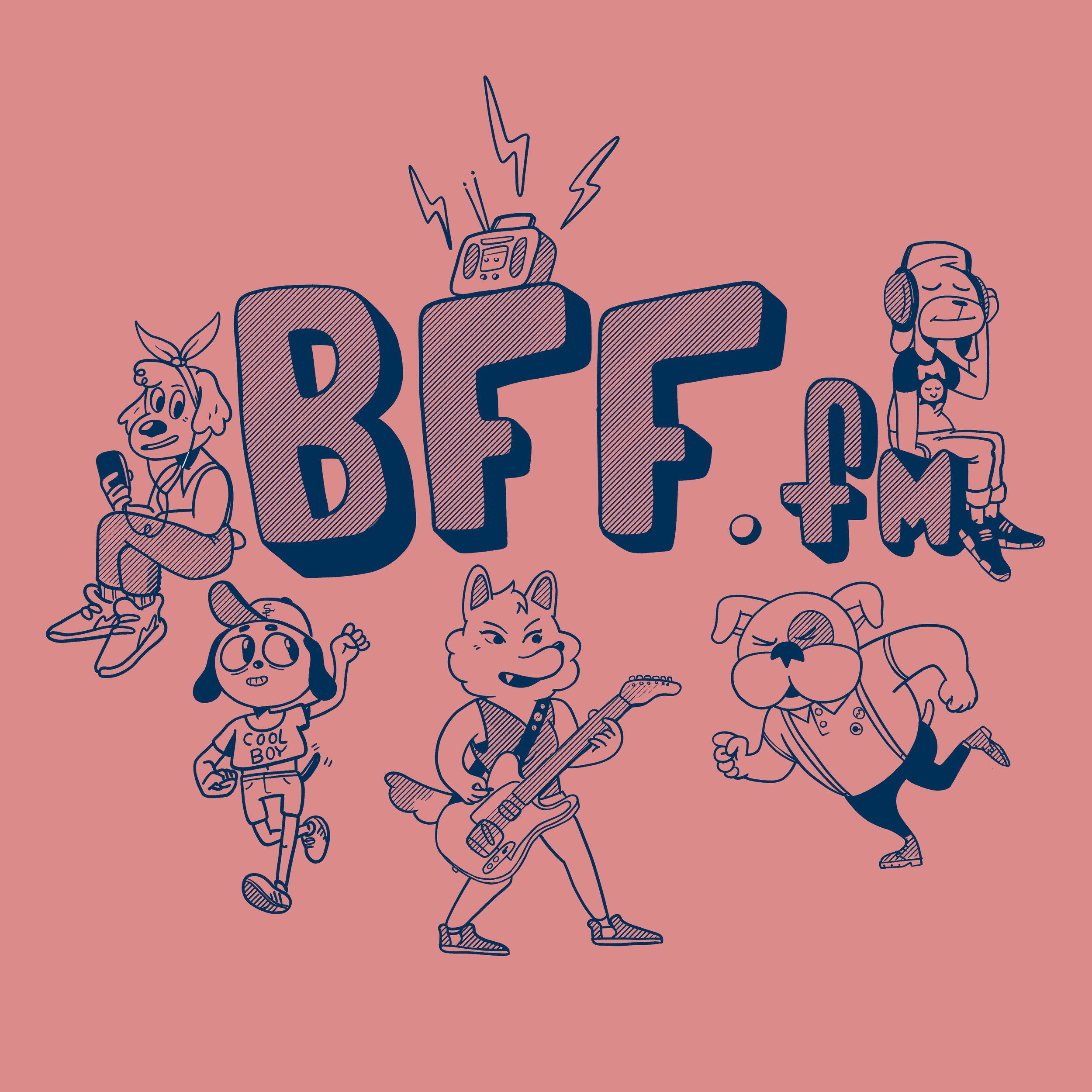 BFF.fm T-shirt Design