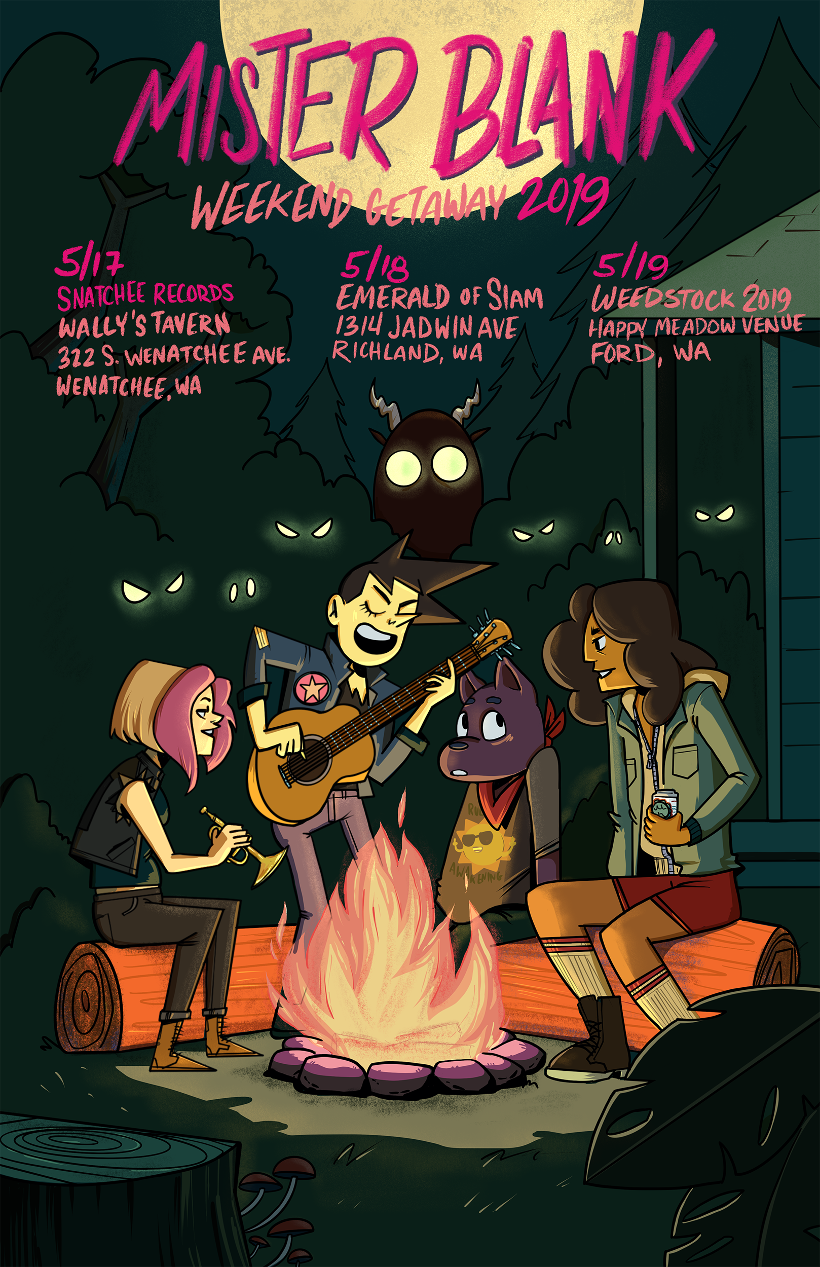 Mister Blank Spring Tour 2019 Poster