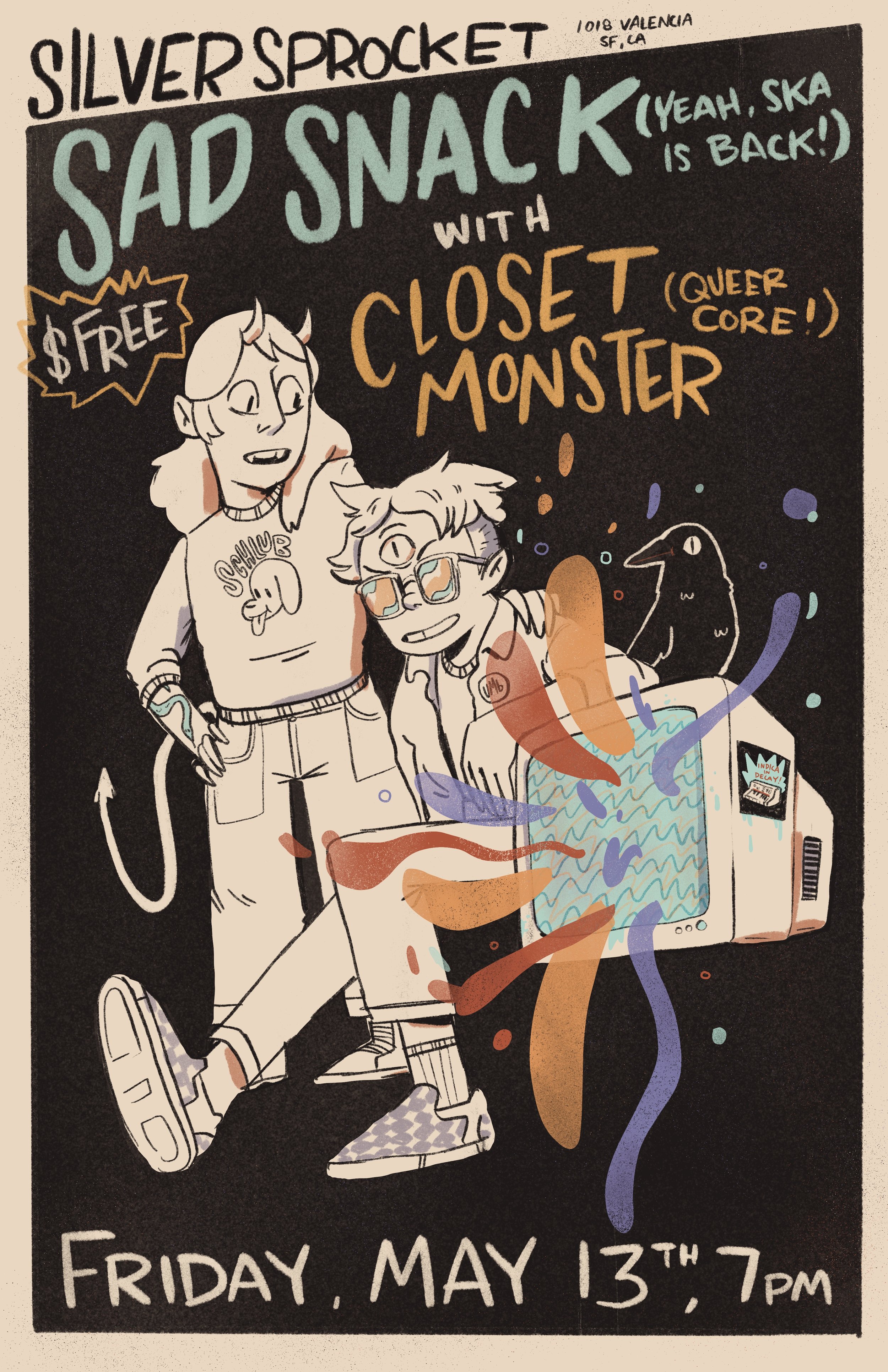 Sad Snack with Closet Monster show poster