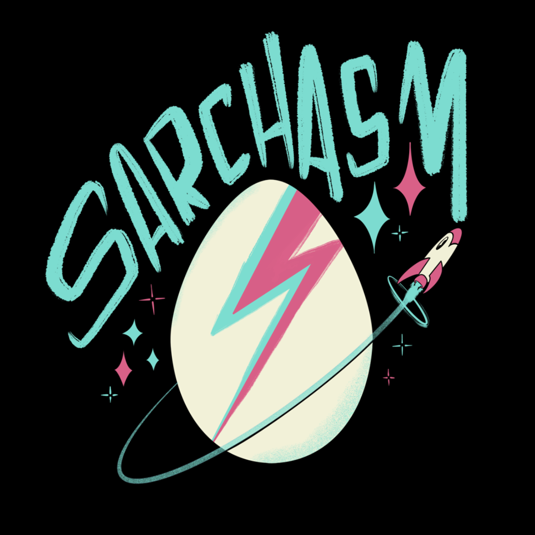 Sarchasm Eggy Stardust T-shirt Design