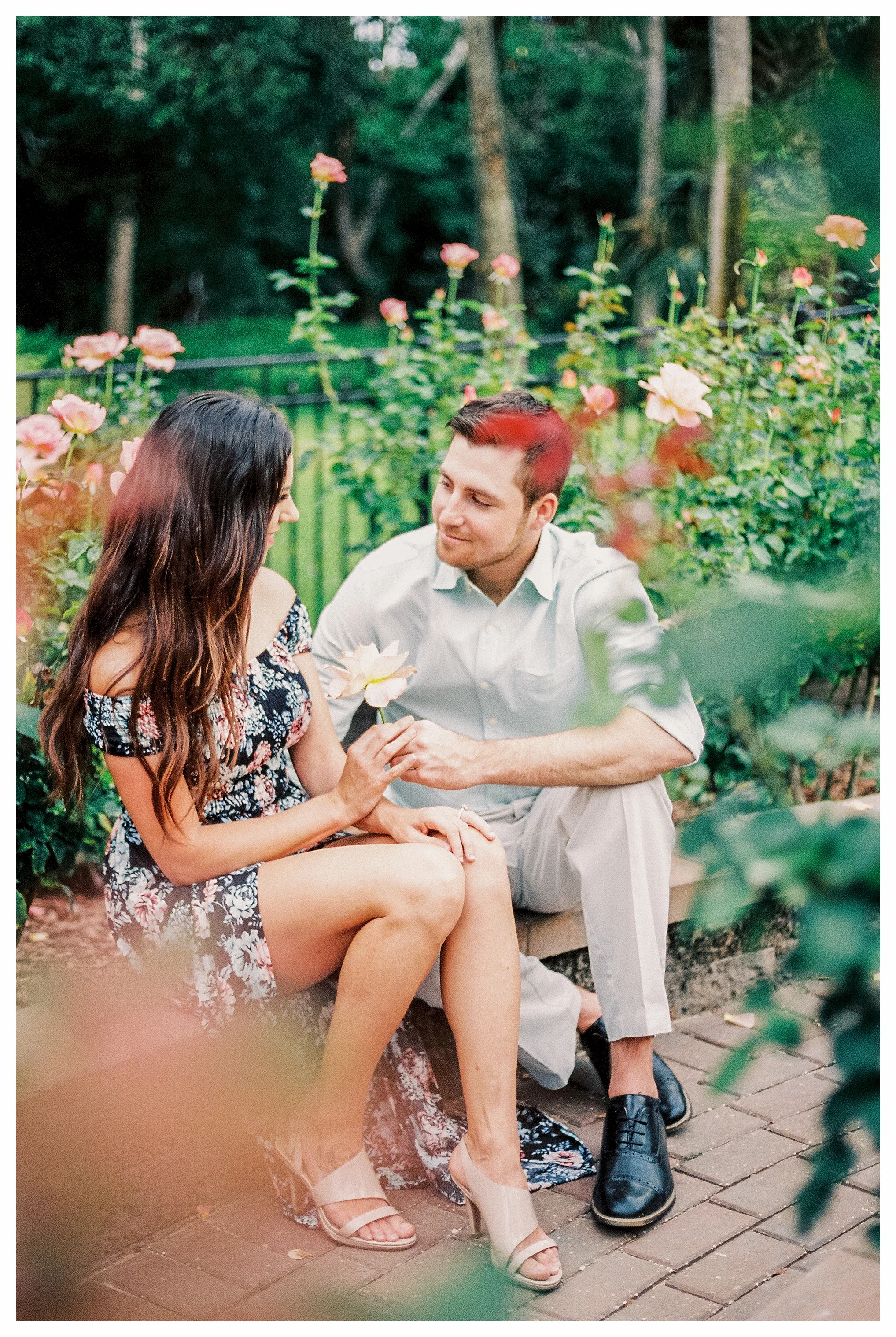 Mitchell, Kristin, &amp; Maverick | Garden Family Session 