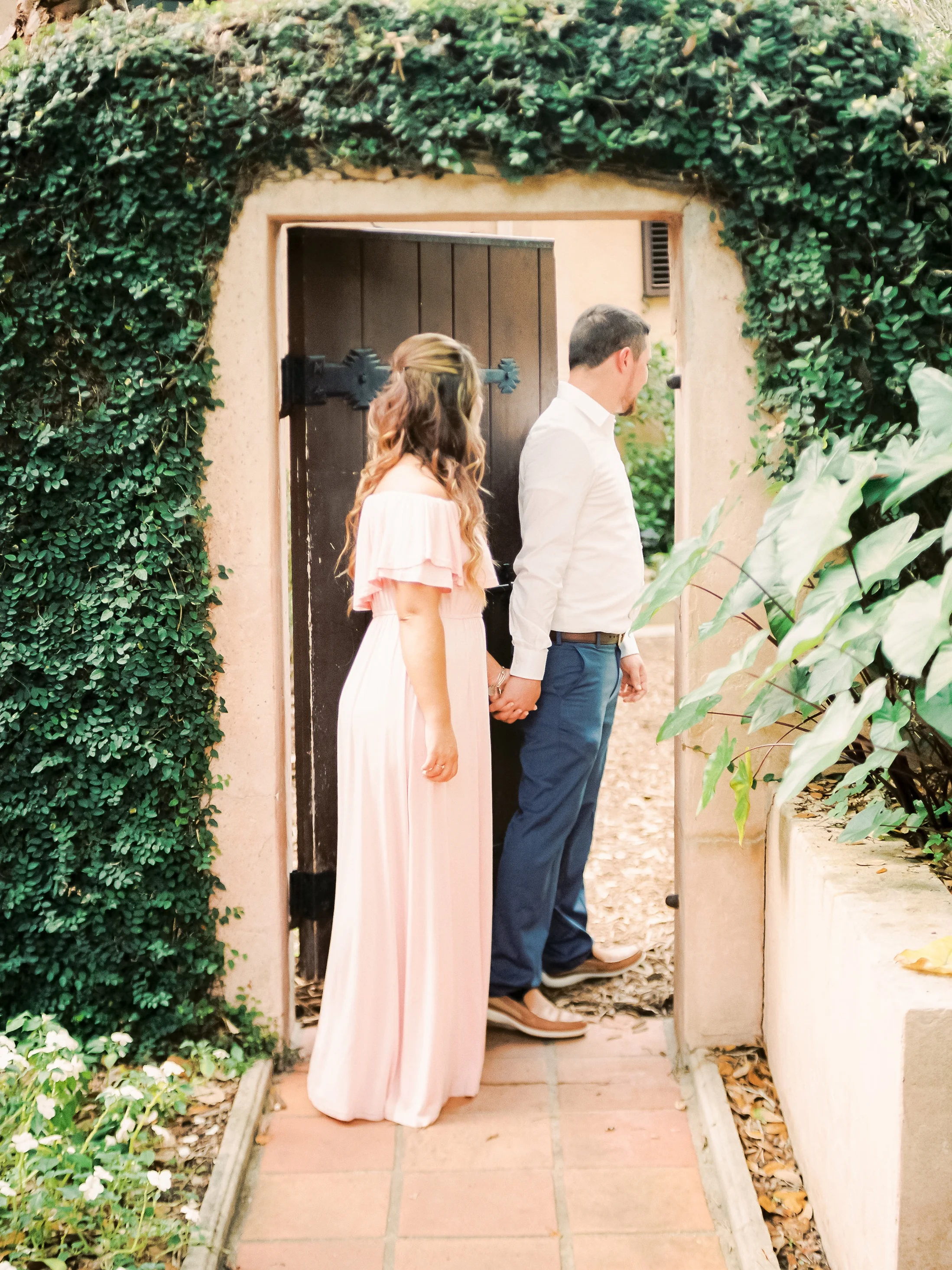 Melissa + Steven | Elegant Garden Engagement On Film