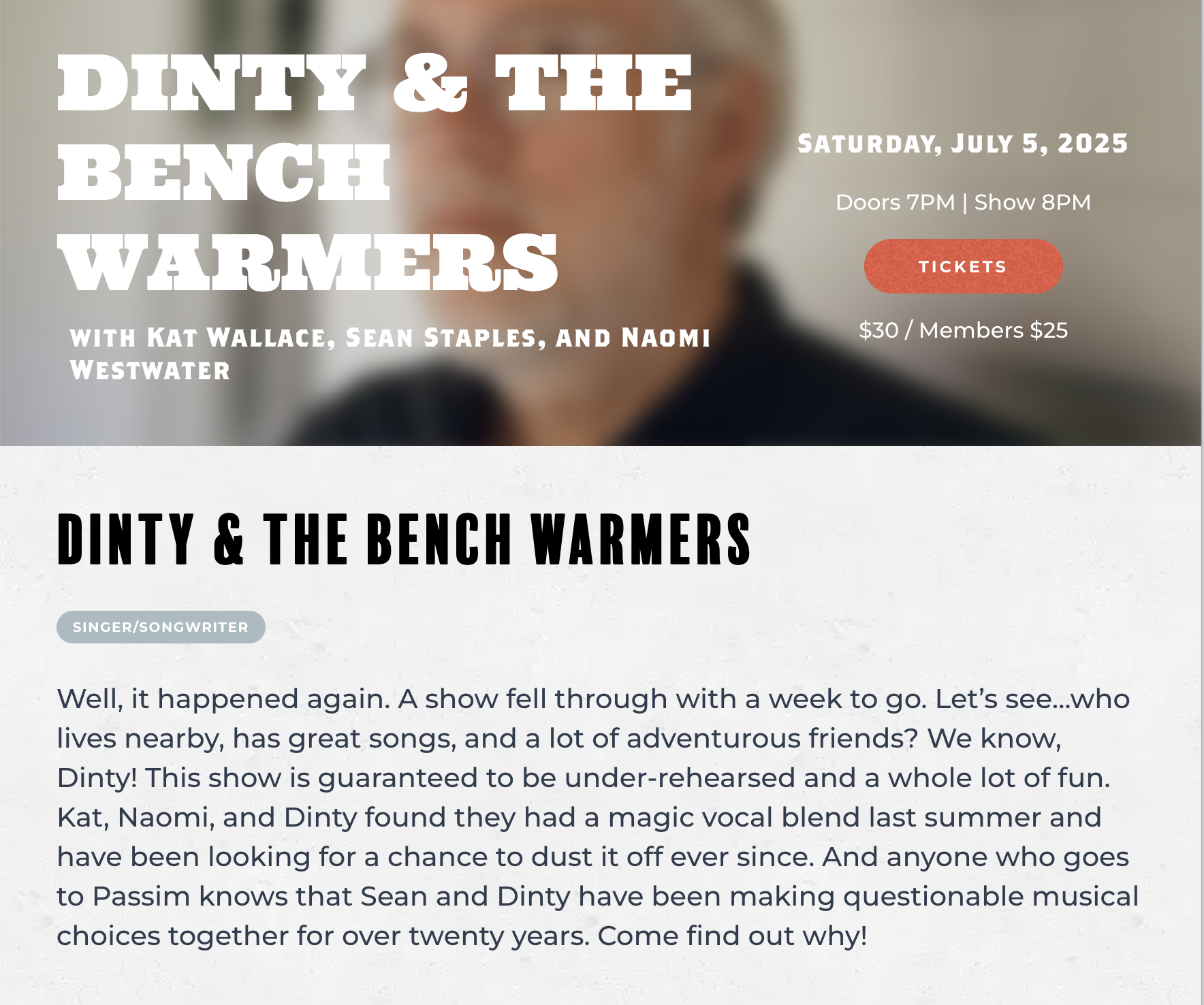 Dinty & The Bench Warmers