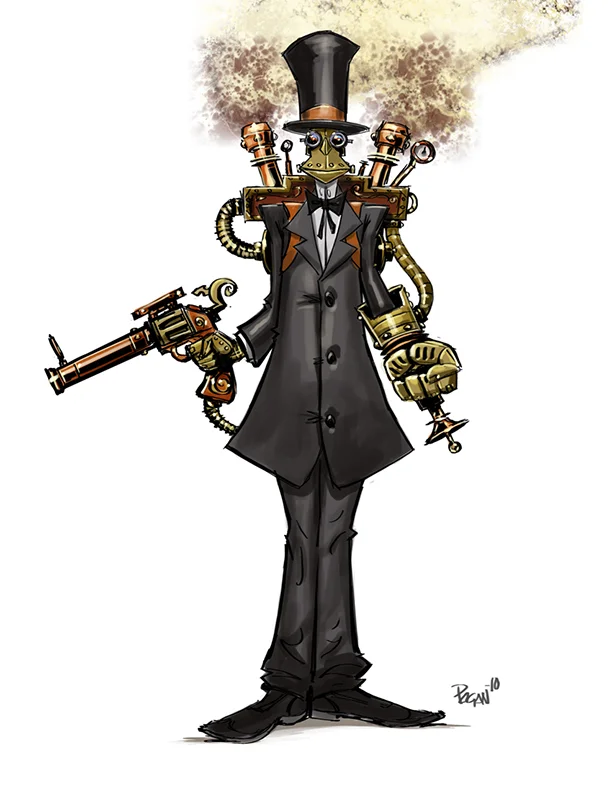 Exploratory character concept for an online web company.