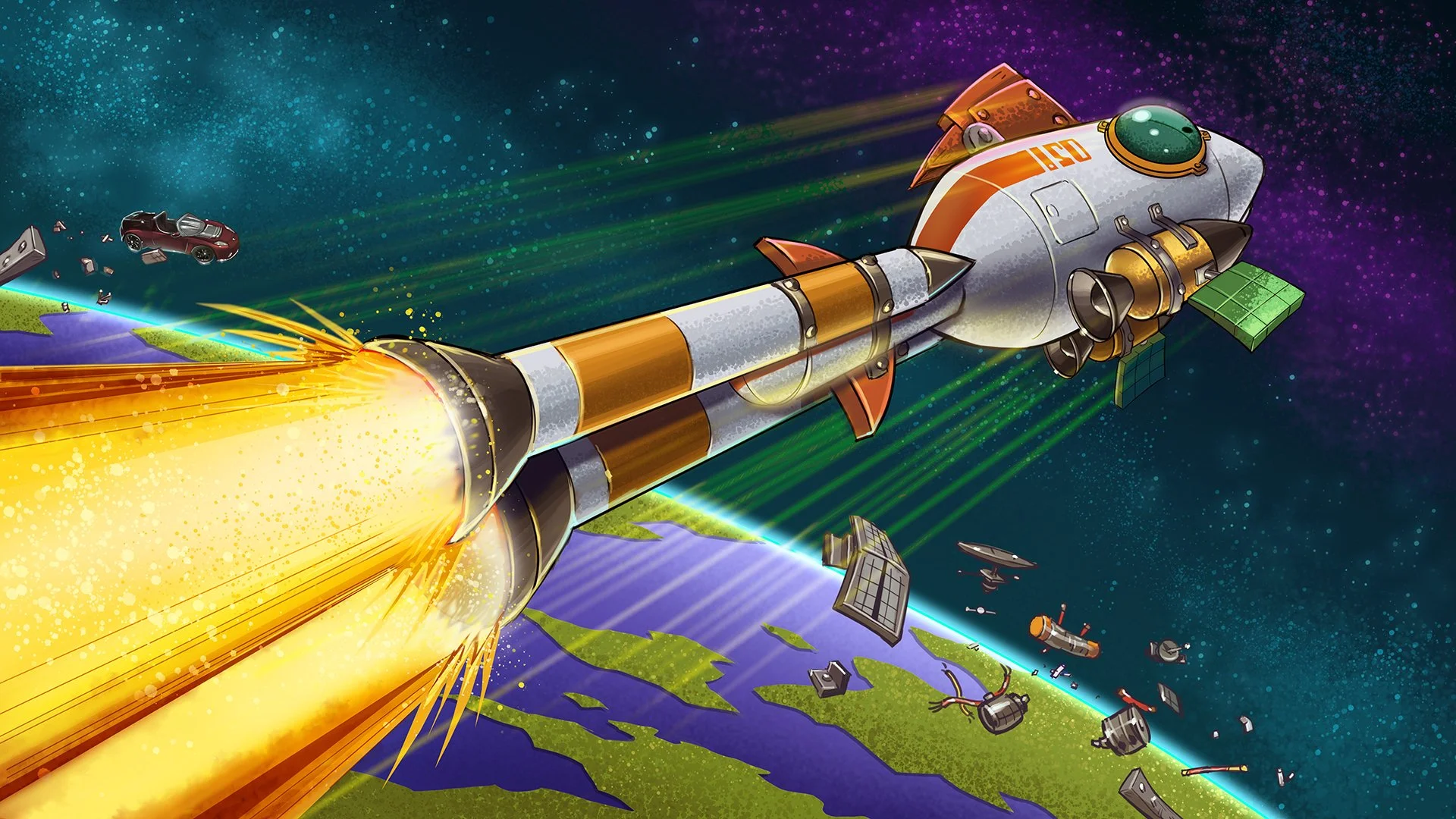  Background art for Space Otter Charlie. 