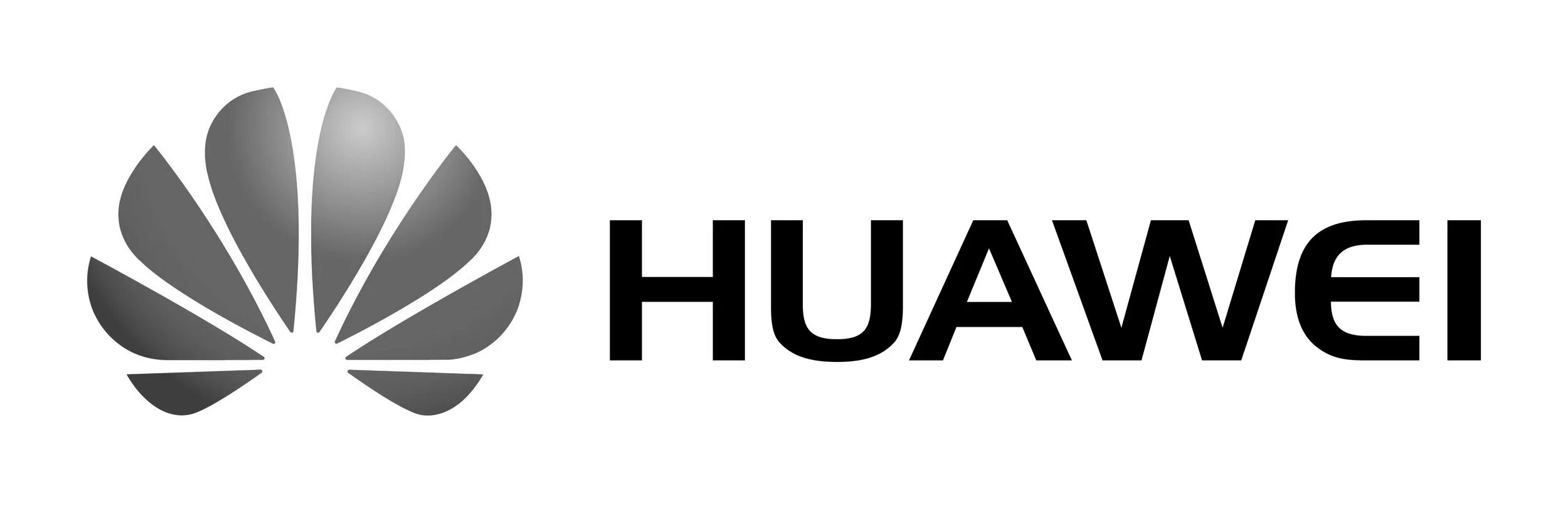 Huawei logo featuring a stylized flower emblem followed by the word 'HUAWEI' in black text.