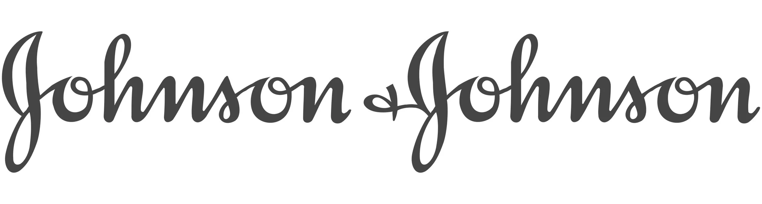 Johnson & Johnson logo in cursive font.