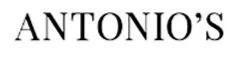 Close-up of the text 'ANTONIO'S' in a serif font, likely a logo or sign.