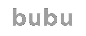 The word 'bubu' in gray lowercase letters on a white background.