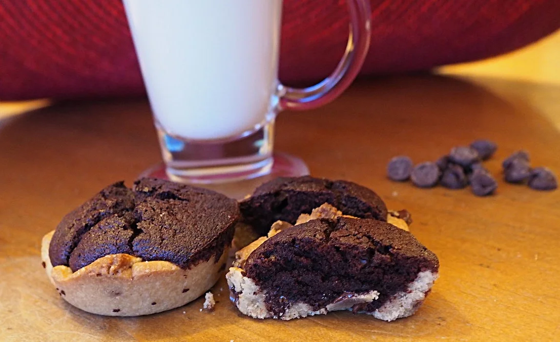 Chocolate Chip Brownie Tarts