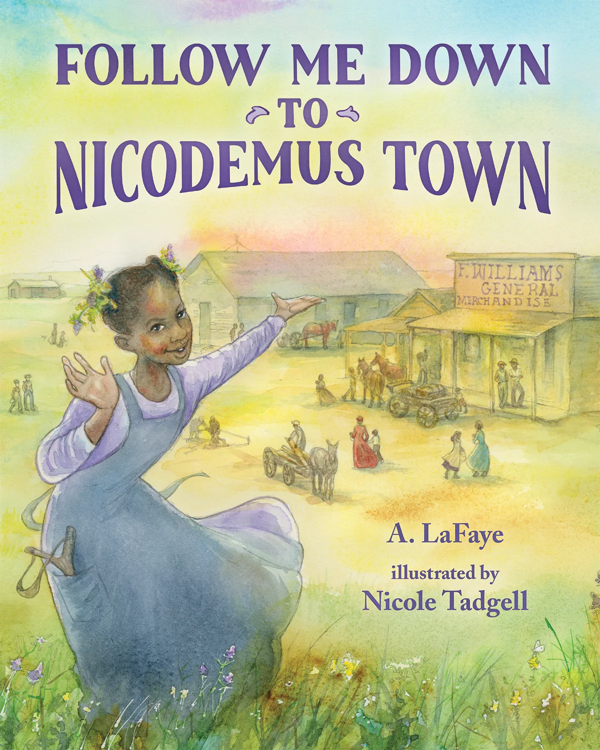 An upcoming picture book by Alexandria based on the real Nicodemus town in Kansas. Image courtesy of Alexandria LaFaye.