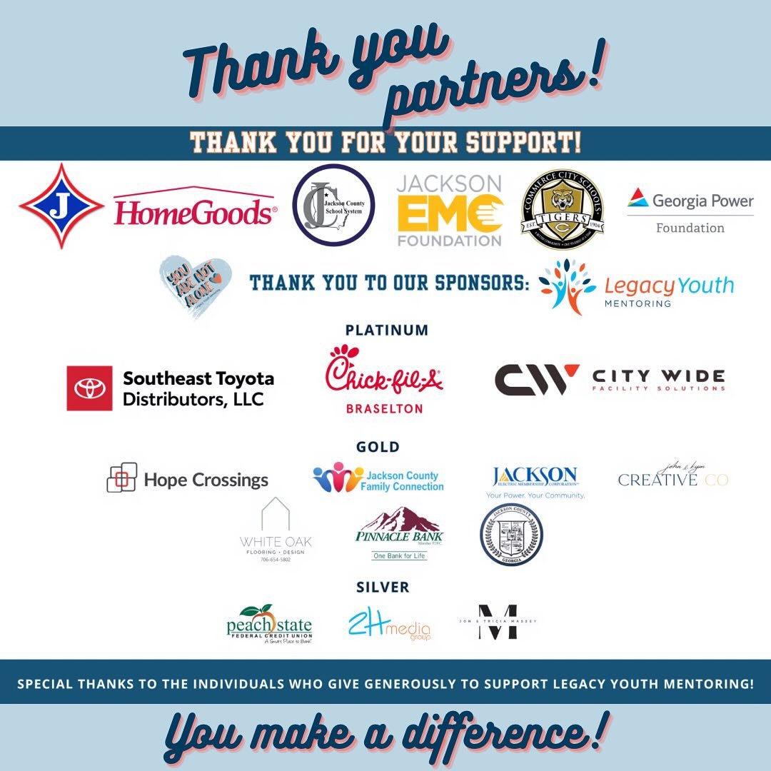 It&rsquo;s a Fri-YAY shout out to all our amazing partners, grantors, sponsors &amp; supporters of Legacy Youth Mentoring. Through our non-profit funding we are able to provide experiential, inspiring events like the recent Gala and so much more with