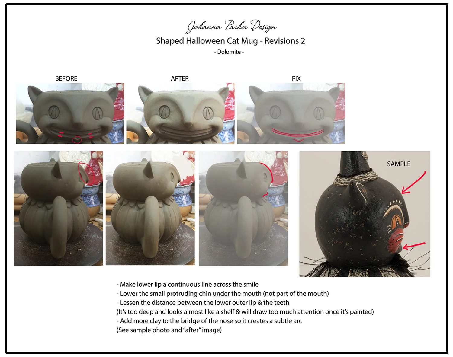 Round Two - Fix-It Graphic included the chin detail as well as reshaping the profile of the nose. When possible, I ask for a profile photo. There are some hidden details that can be completely missed from only a front view.