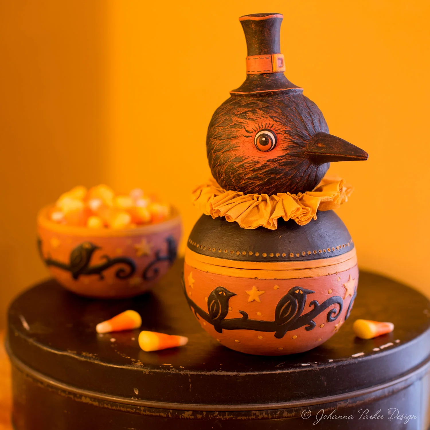 Harvest Harvey Crow Candy Bowl