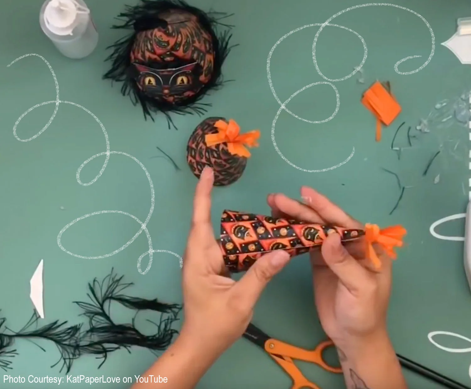 Just roll, glue and press… Abby takes the fear out of the project..