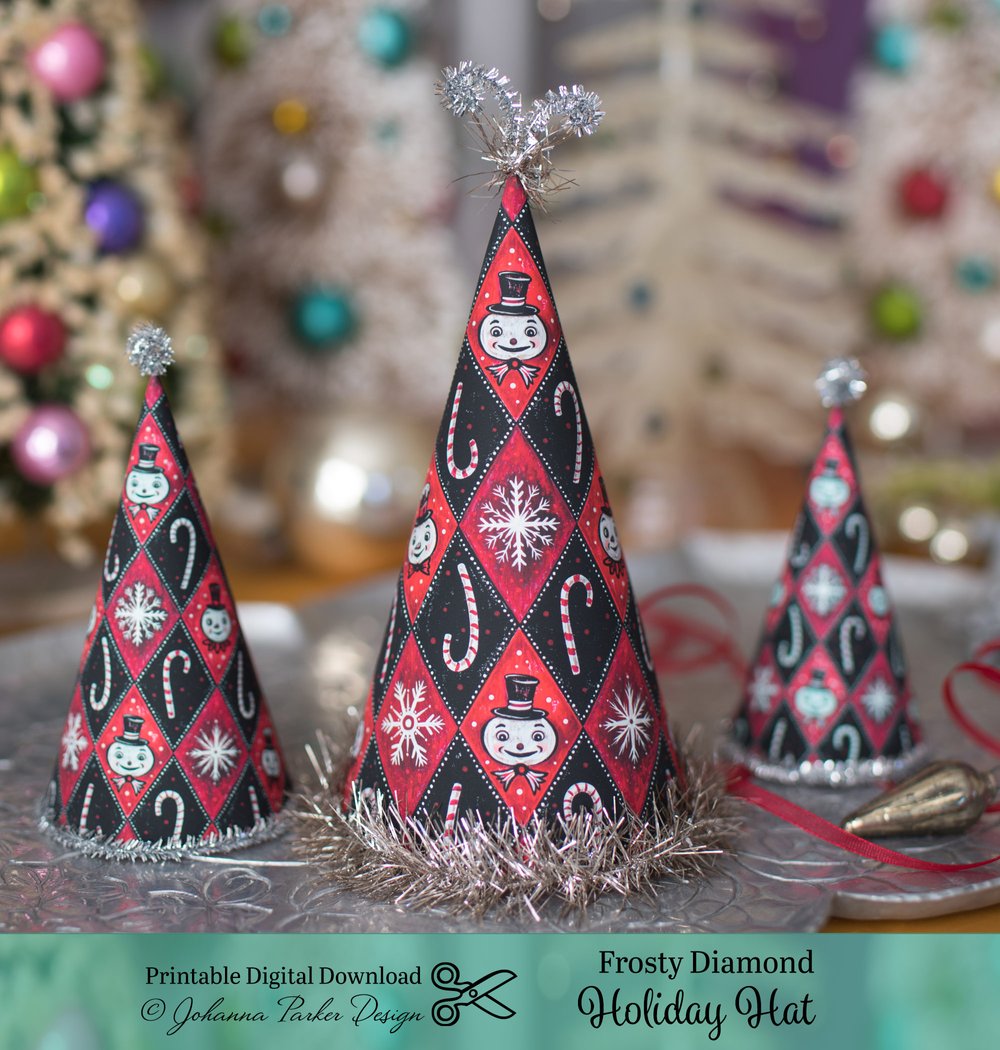 frosty diamond holiday hat — johanna parker design