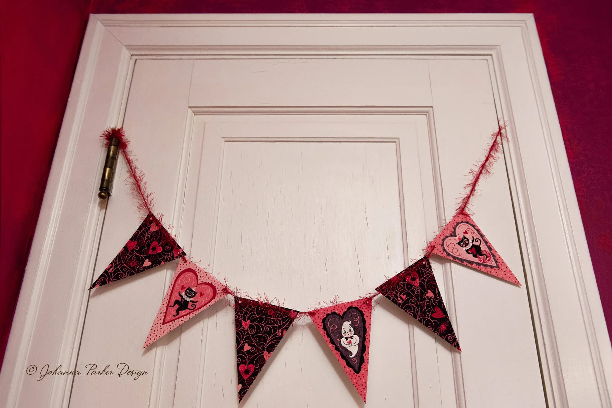 Johanna-Parker-Valoween-Spooks-Valentine-Pennant-Garland-on-Door.jpg