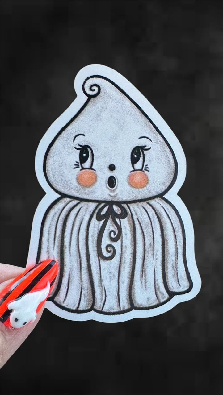 Zombie Lounge Johanna Parker Kooky Spook Ghost Girl Sticker.jpeg