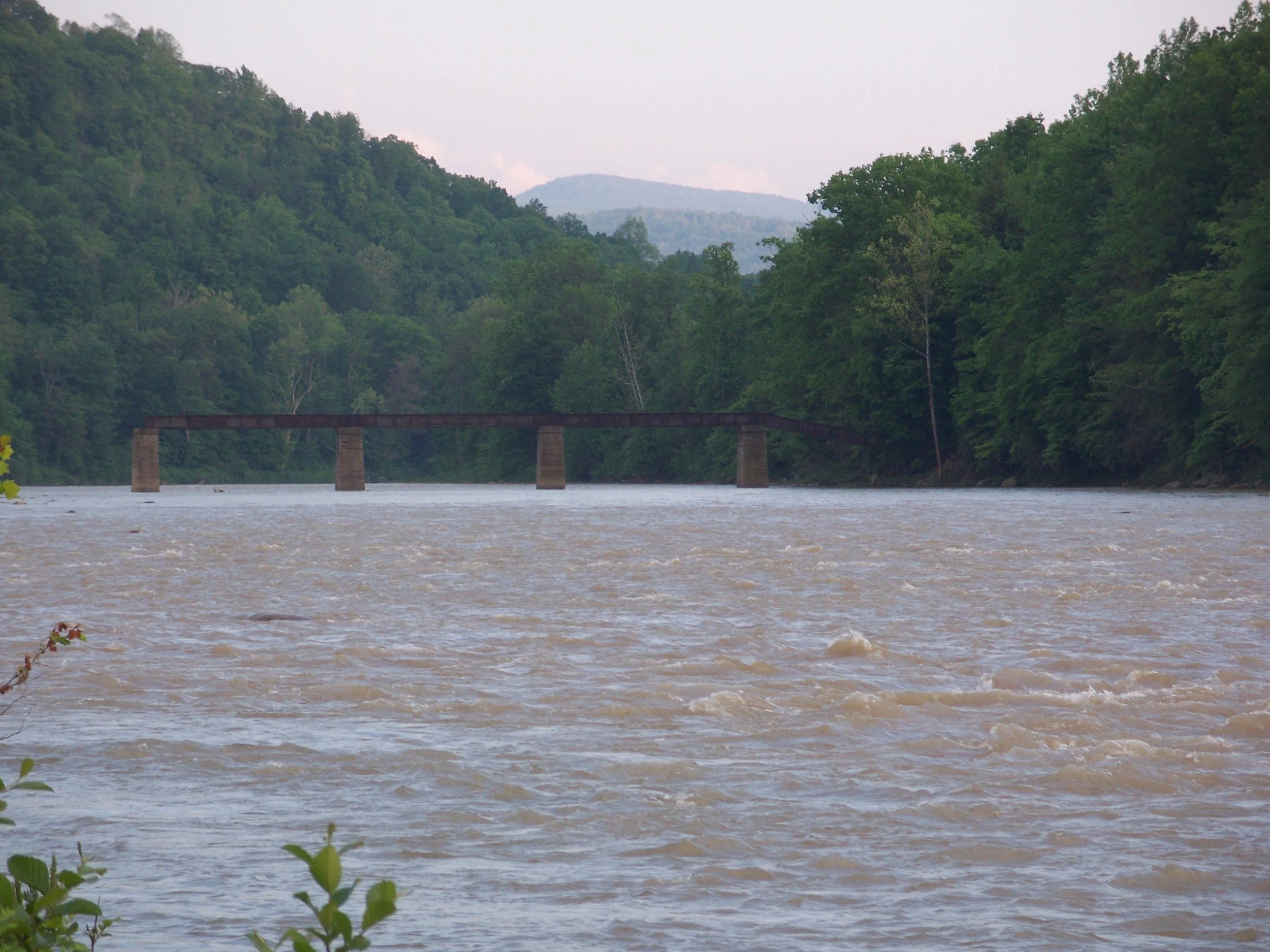 Cheat River old RR bridge - By Doug Wood