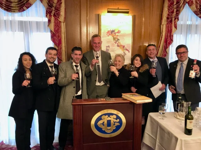 Rudi Eilers, Director of Education with students from the Sommelier Certificate Course