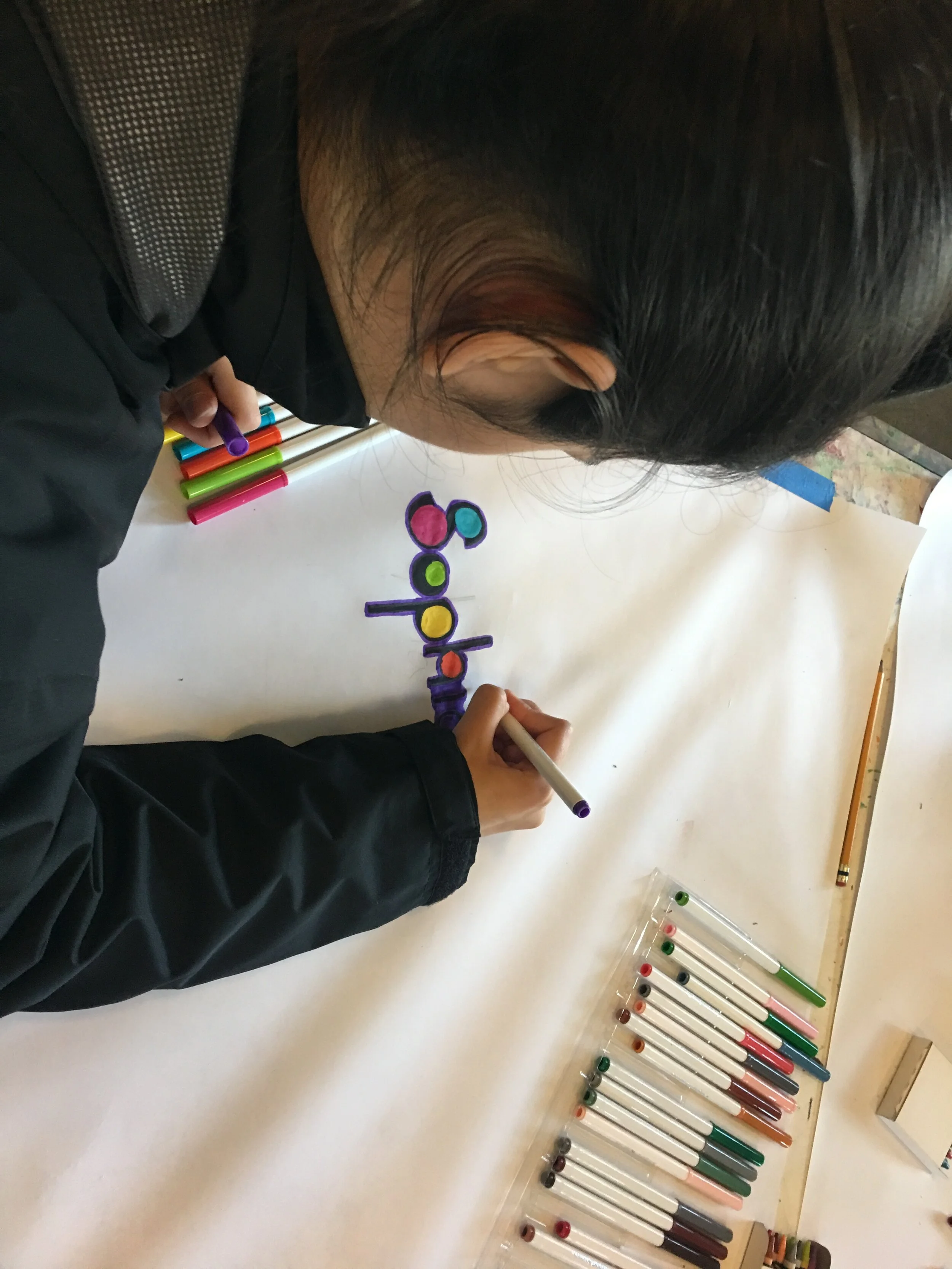 Art workshop for native indigenous youth, Lincoln City, Or