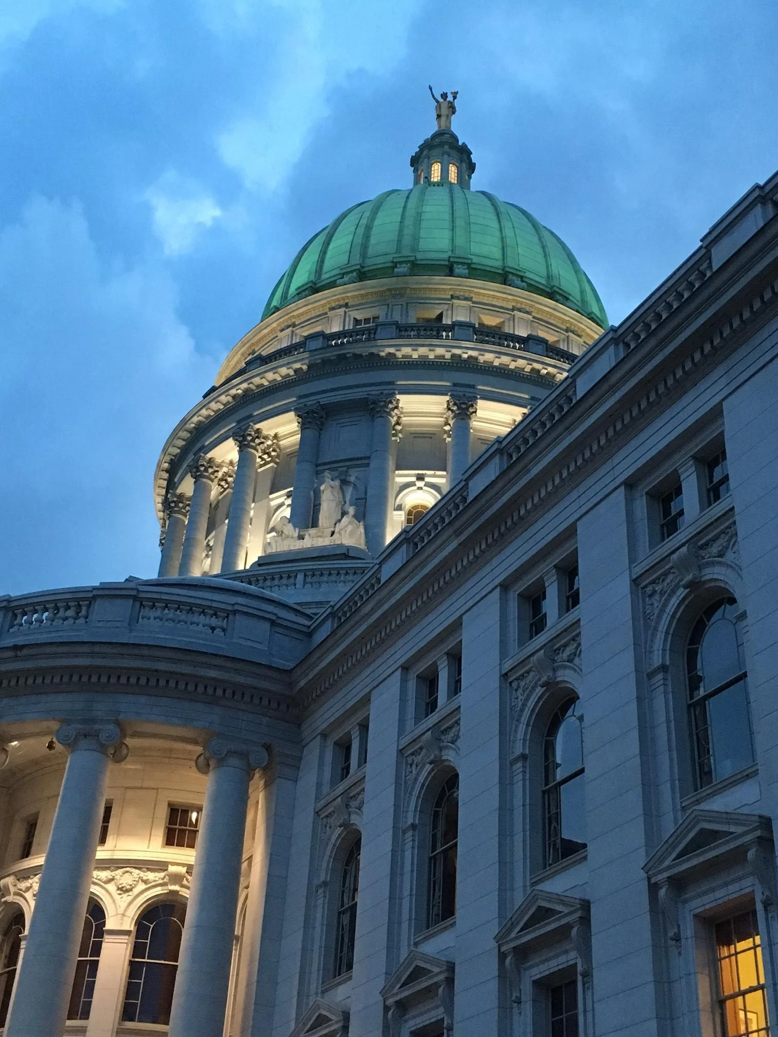 View of the State House from our blankets at Concert on the Square!