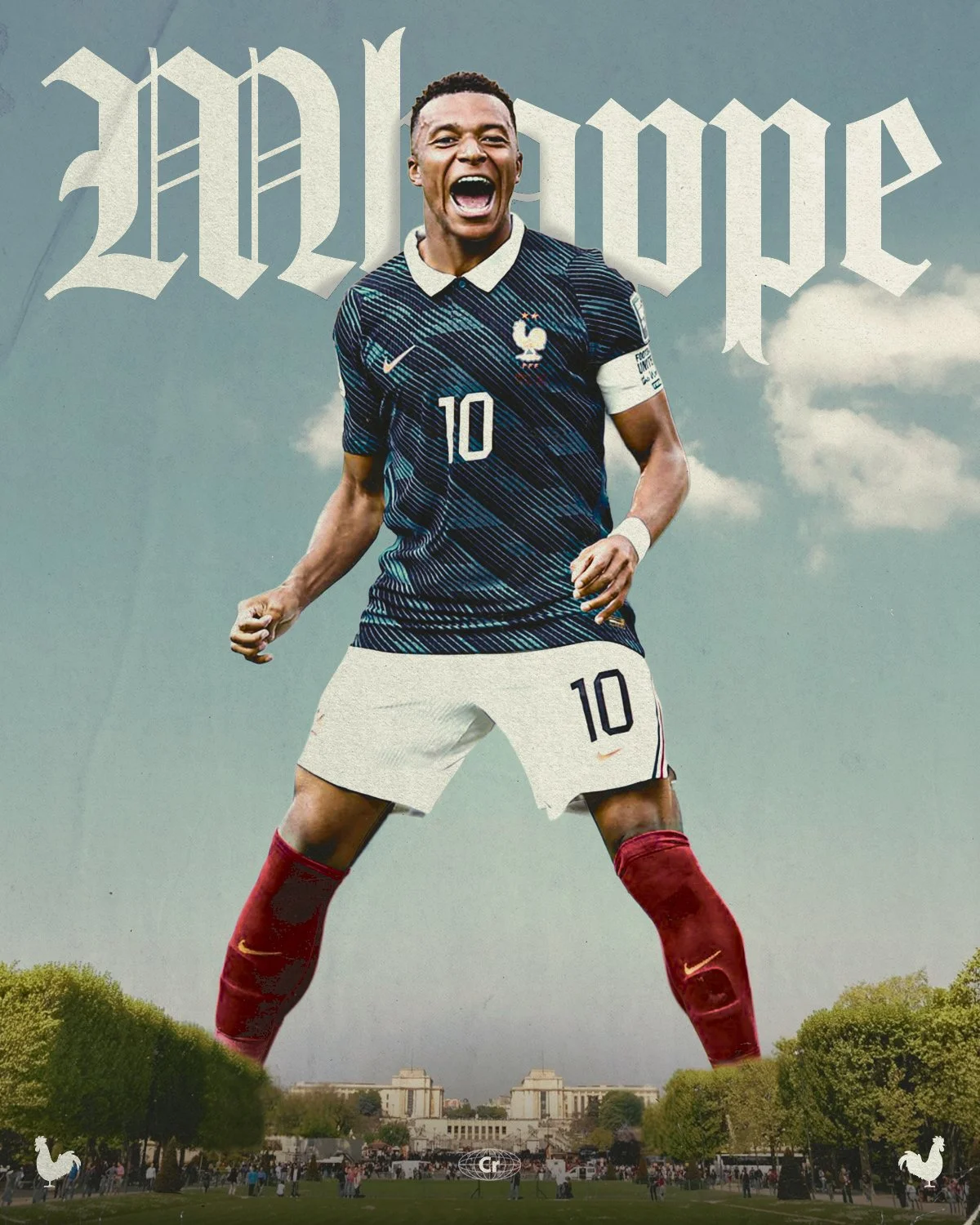 Retro Poster - Mbappe Eiffel Tower.jpg