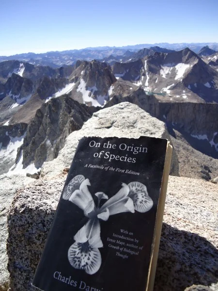 On the summit of Mt. Darwin after 6 hours of climbing