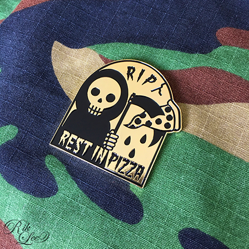 Rest In Pizza Lapel Pin