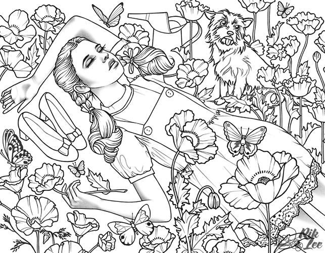The Wizard Of Oz - Colouring Book Page