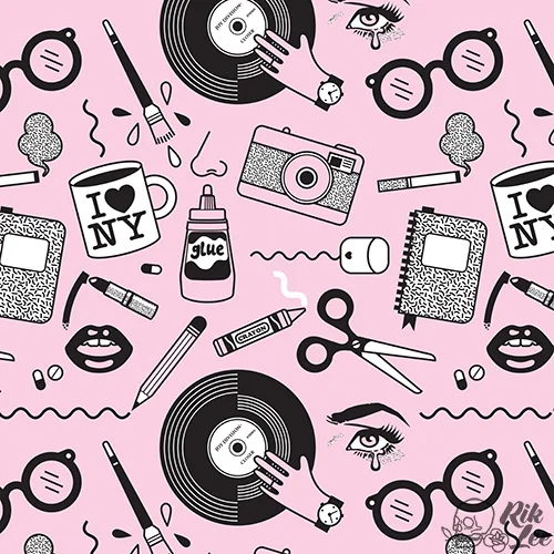 Art School Repeat Print