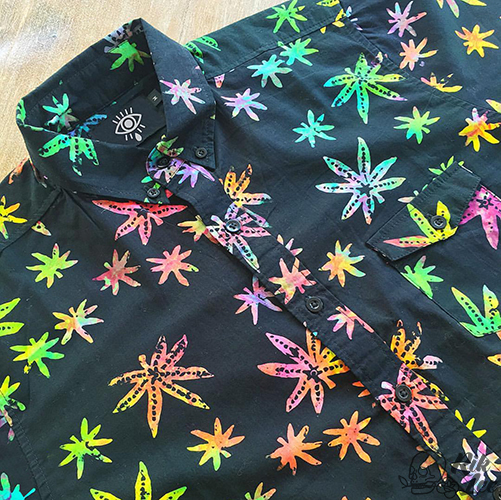 Weed Button Up Shirt