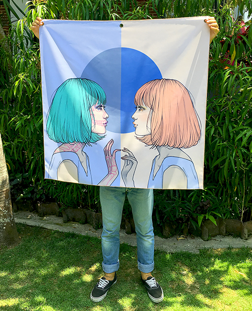 Evil Twin - Fabric Banner