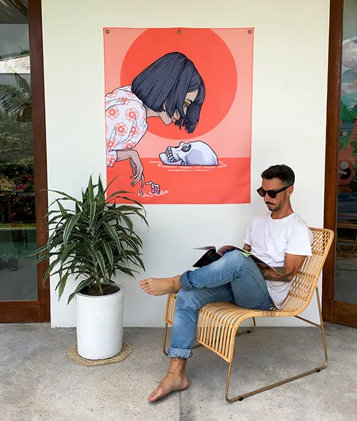 The Pool - Fabric Banner