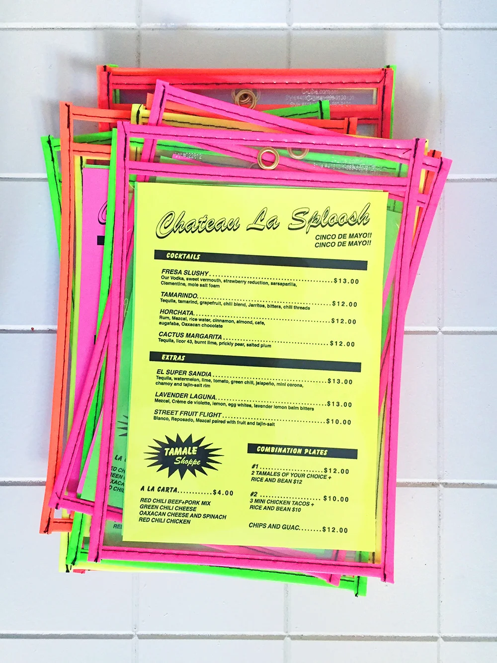 Cinco de Mayo Menu