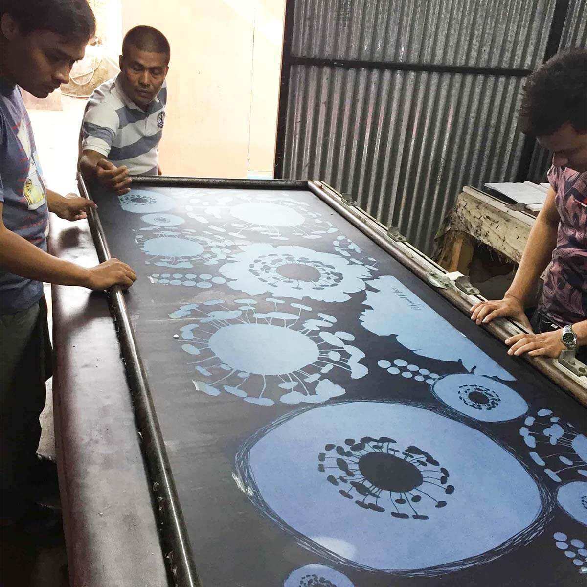 2018 ~ Nepalese factory screen printing