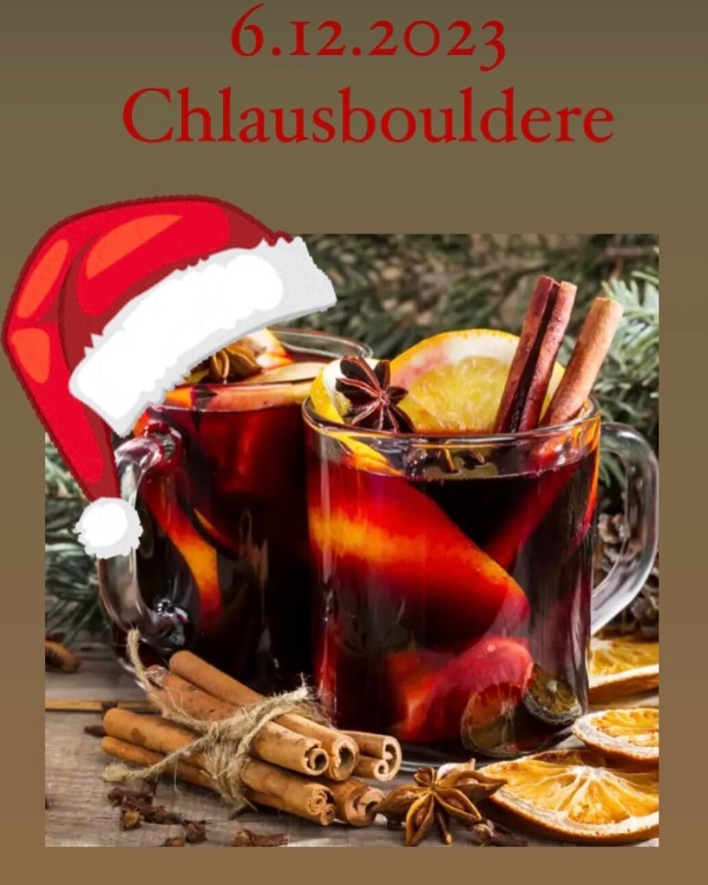 ab 18:30 Uhr gibz im Quergang Gl&uuml;hwein, Gl&uuml;hmost und Suppe.