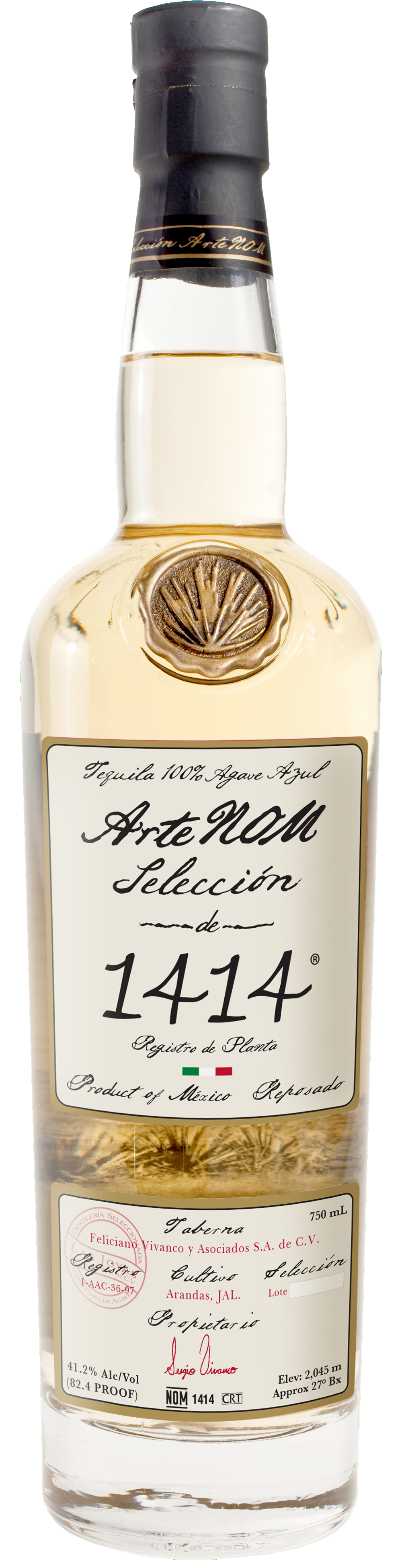 ArteNOM Tequila SELECCIÓN DE 1414 REPOSADO