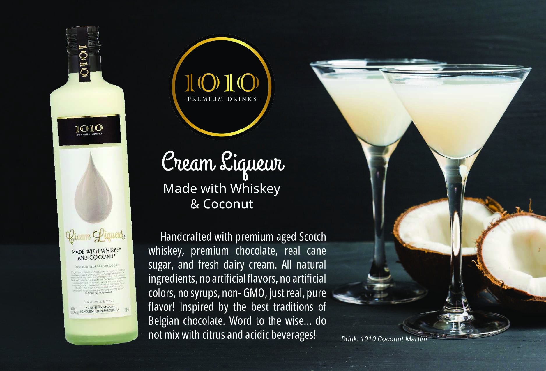 1010 Coconut Cream Whisky Liqueur — Stone Fence Beverage