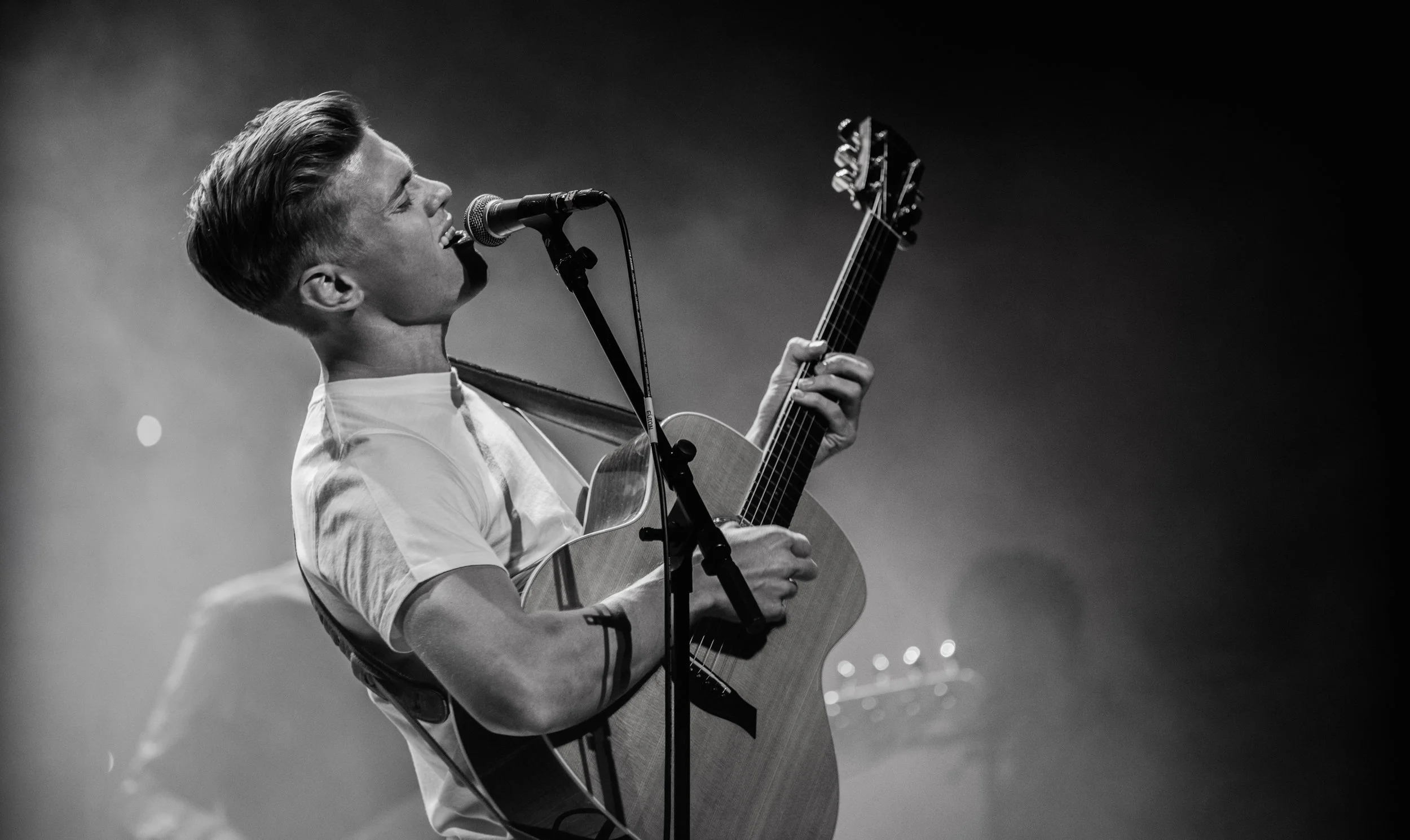 Jón Jónsson at his annual December concert in Austurbær, Reykjavík, Iceland in 2016.