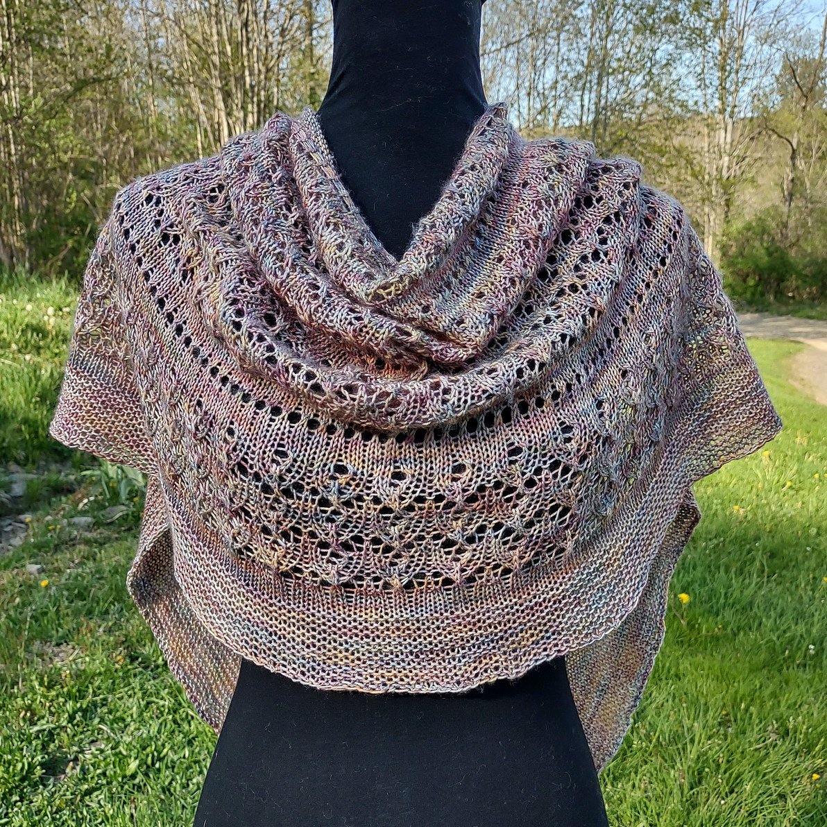 Killarone Shawl KnitaLong — Maine Yarn Cruise
