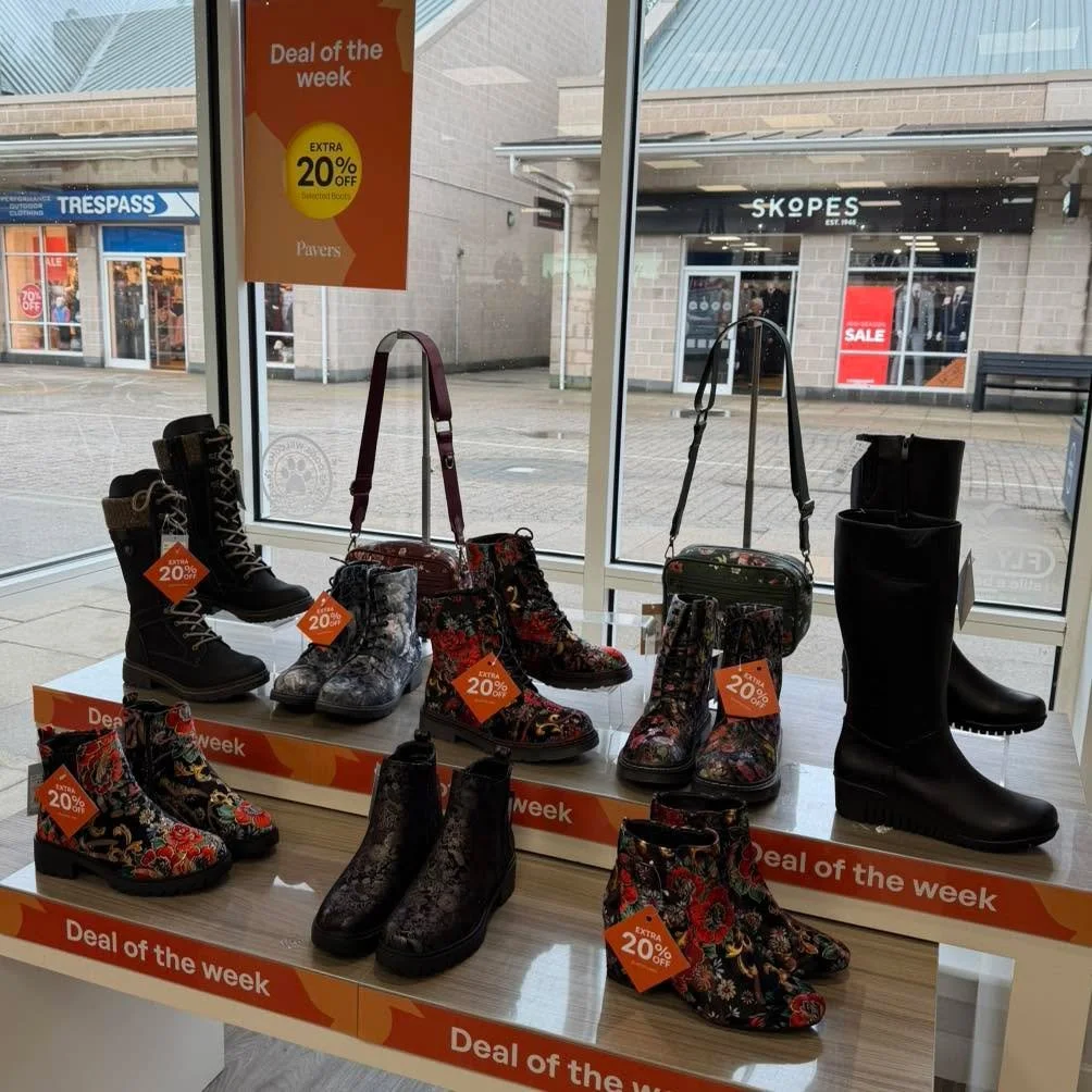Deal of the Week! 👢
Step into savings with 20% off selected boots at @pavers_shoes!
Perfect time to refresh your winter style — but hurry, offer ends soon! ⏰
🛍️ Shop in-store today. 
#PaversShoes #DealOfTheWeek #BootsOnSale #WinterStyle