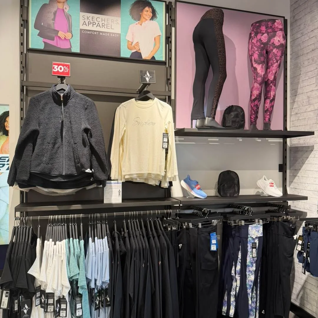 Don’t walk—run! 🏃‍♂️ 
Get up to 70% off @skechers_uk apparel plus new collections available at 30% off! Pop in store today and check it out! 
Your style upgrade starts now! 🩵
#skechersapparel #foryou #skechers