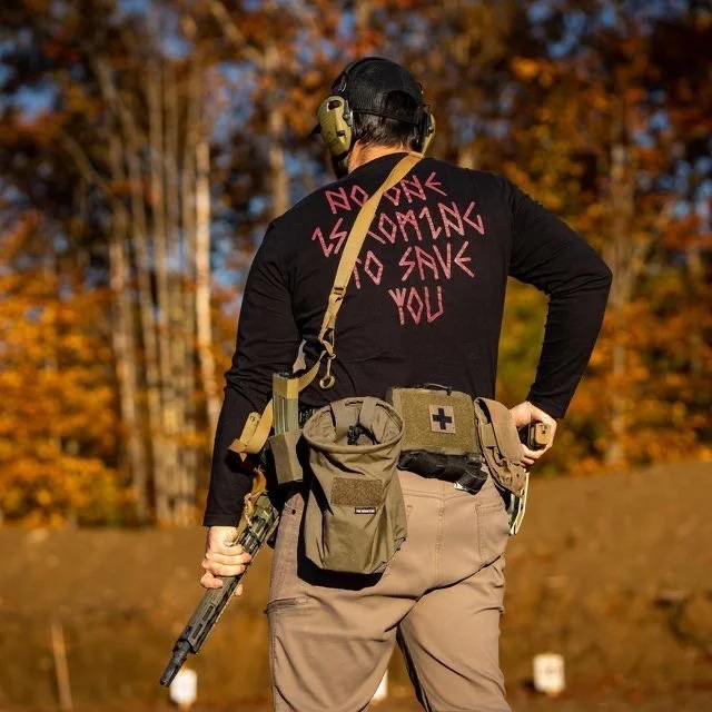 *PRE-ORDER* Mens Runenation Motto Shirt Long Sleeve (Black)